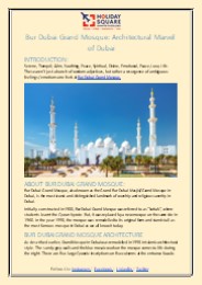 Bur Dubai Grand Mosque: Architectural Marvel of Dubai