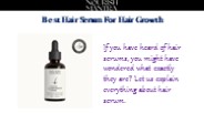 Best Hair Serum For Hair Growth