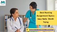Best Nursing Assignment Topics- Easy Hacks Worth Trying