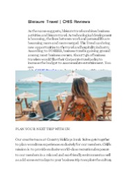 Bleisure Travel | CHIS Reviews