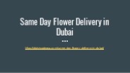 Same Day Flower Delivery in Dubai
