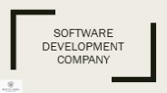 SOFTWARE DEVELOPMENT COMPANY | SOFTWARE DEVELOPERS