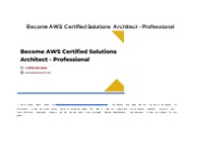 Become AWS Certified Solutions Architect - Professional