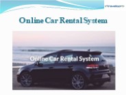Online Car Rental System