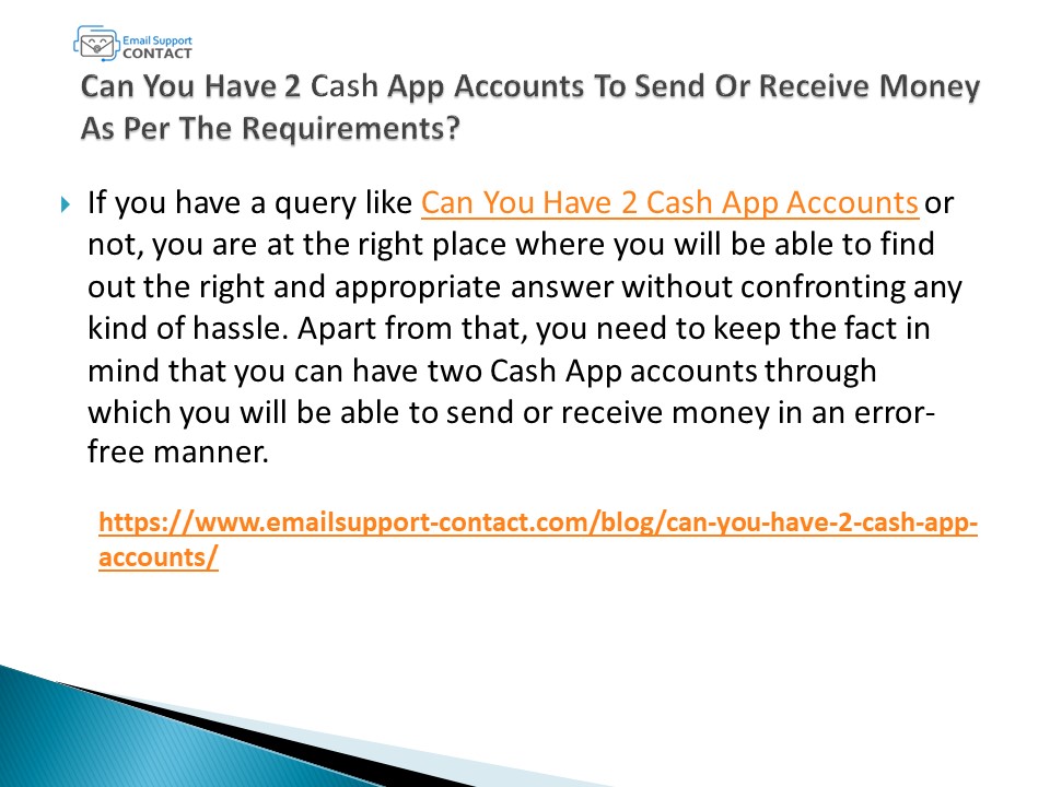 PPT Can You Have 2 Cash App Accounts To Send Or Receive Money As Per