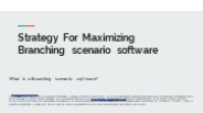 branching scenario software