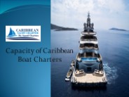 Capacity of Caribbean Boat Charters