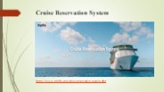 Cruise Reservation System