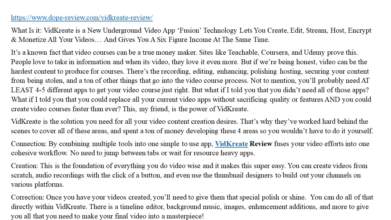 presentation player overlay