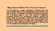 Magnesium Chloride Prices online