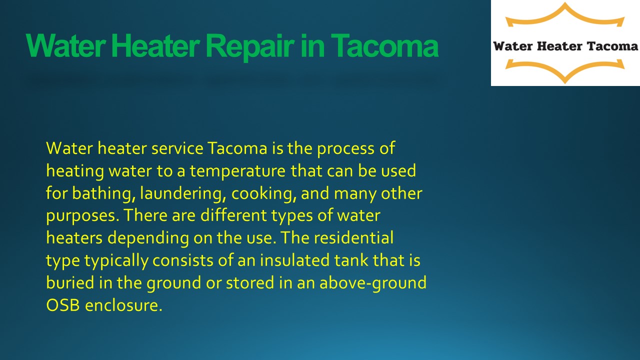 Water Heater Repair Service In Tacoma WA