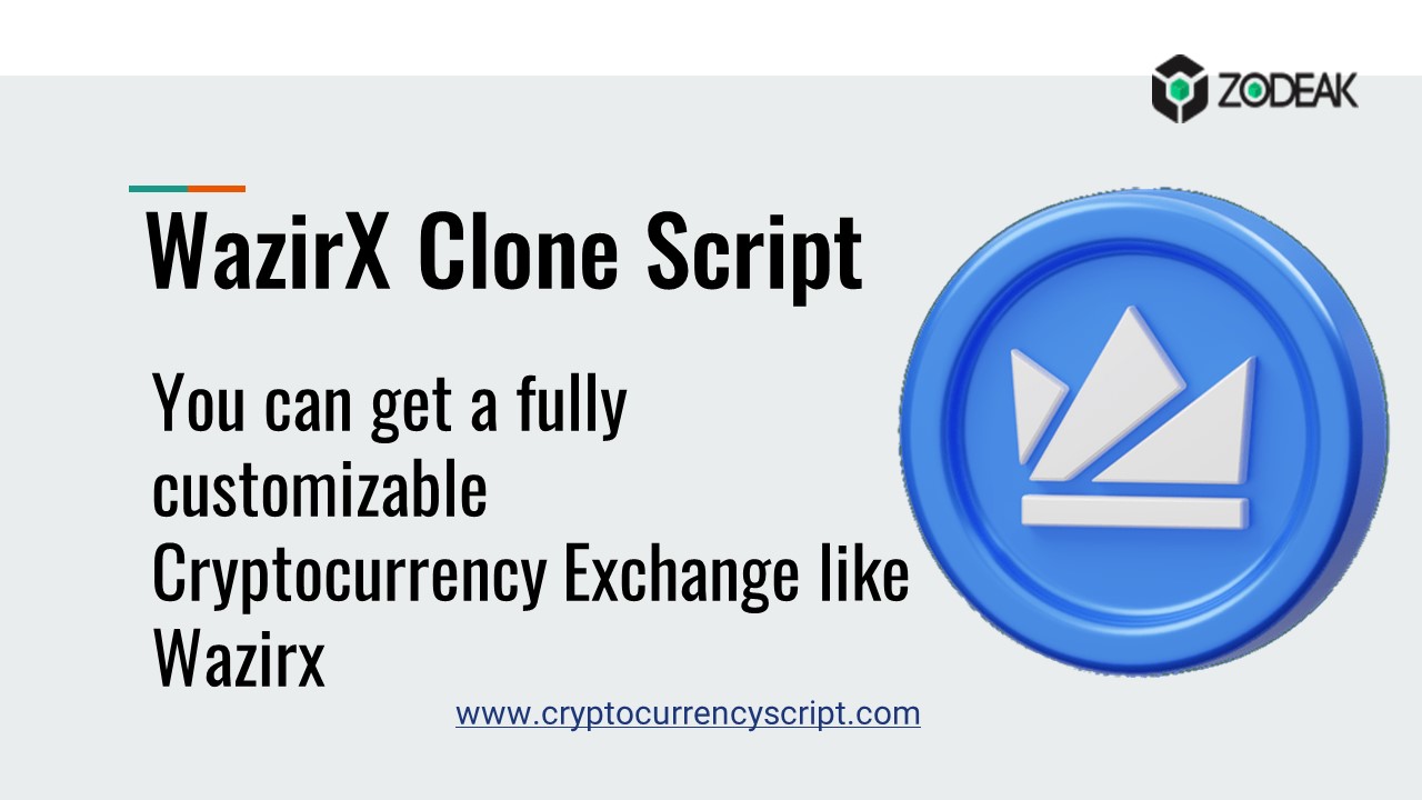 Wazirx Clone Script - Zodeak