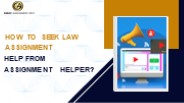 How to seek Law Assignment Help from Assignment Helper?