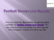 Football Soccer Live Results