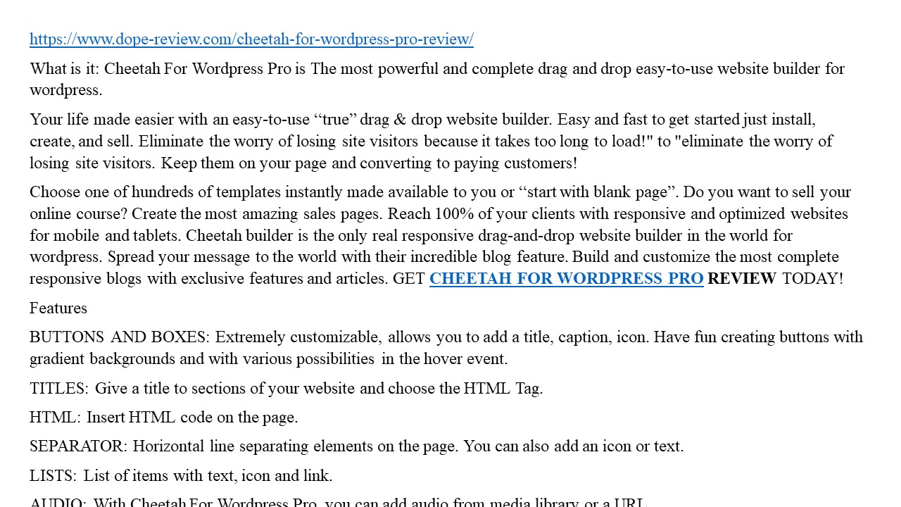 presentation player overlay