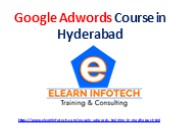Google Adwords Course in Hyderabad