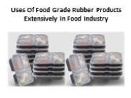 Get good quality food grade rubber gaskets