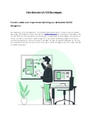 Hire Remote UI/UX Developers - Virtual Experts