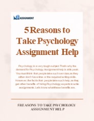 5 Reasons To Take Psychology Assignment Help