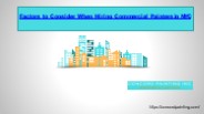 Factors to Consider When Hiring Commercial Painters in NYC