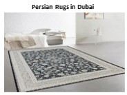 Persian Rugs in Dubai