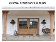 Custom Front Doors in Dubai