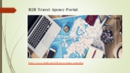 B2B Travel Agency Portal