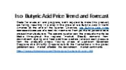 Iso Butyric Acid Prices online