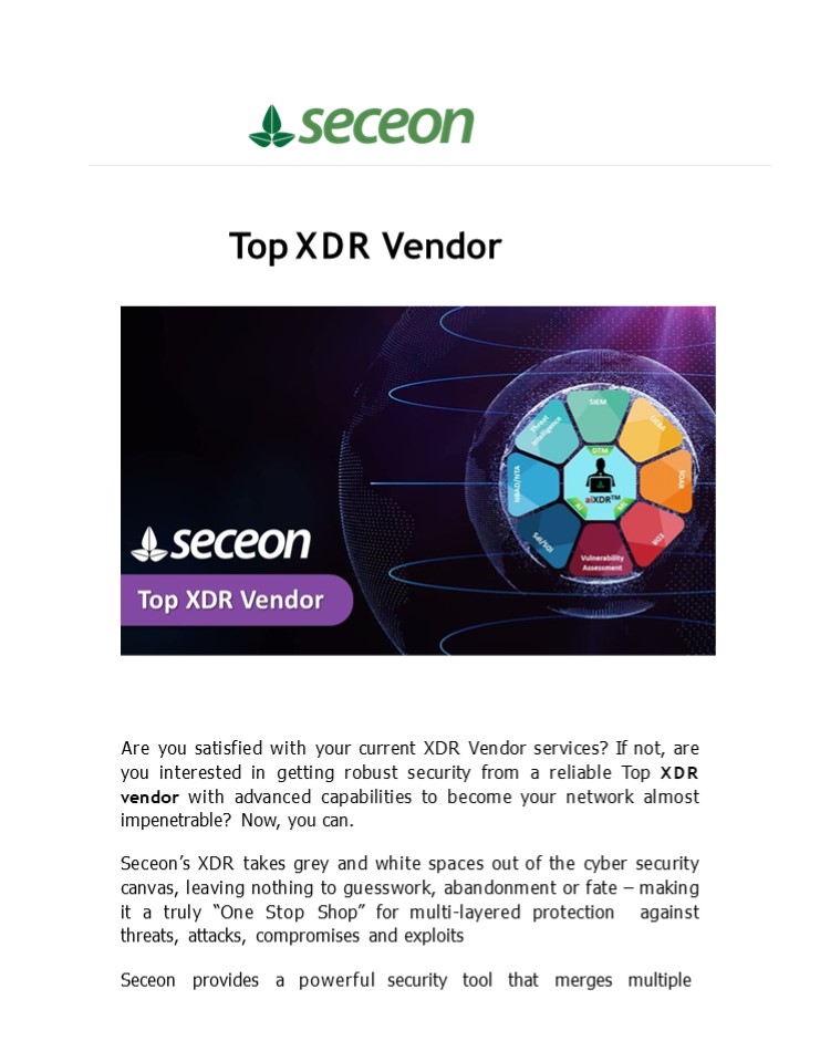 Top XDR Vendor in USA