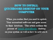 How to Install QuickBooks Desktop on Your Computer