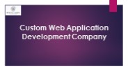 Custom Web Application Development Company | App Developers