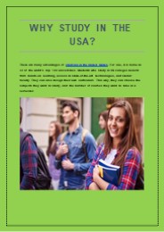 Study in USA