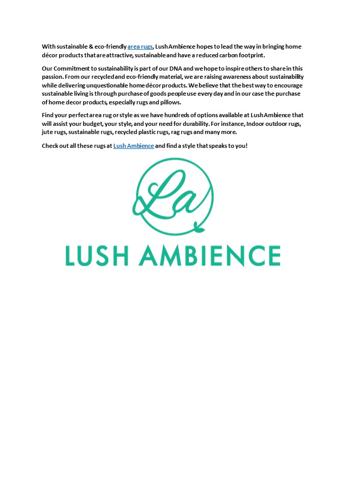 Lush ambience quality area rugs