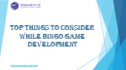 Top Things to Consider while Bingo Game Development