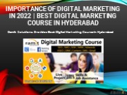 Importance of Digital Marketing