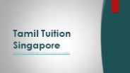 Tamil Tuition Singapore