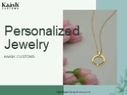 Collection of Personalized Jewelry for Men & Women