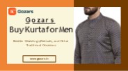 Traditional Kurta Pajama Black Design - Gozars