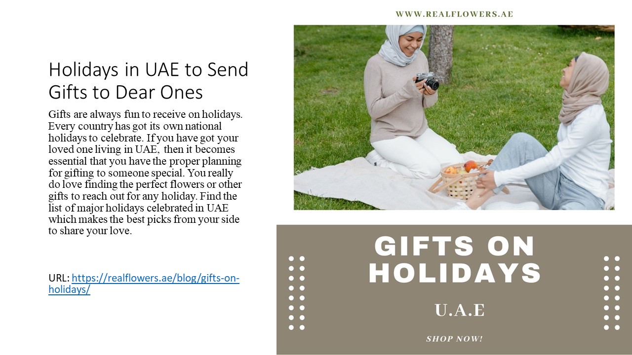 PPT Major Holidays in UAE to Send Gifts PowerPoint presentation free to download id
