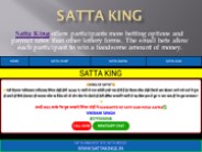 Determine each satta king option risk quotient