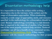 Dissertation data analysis help