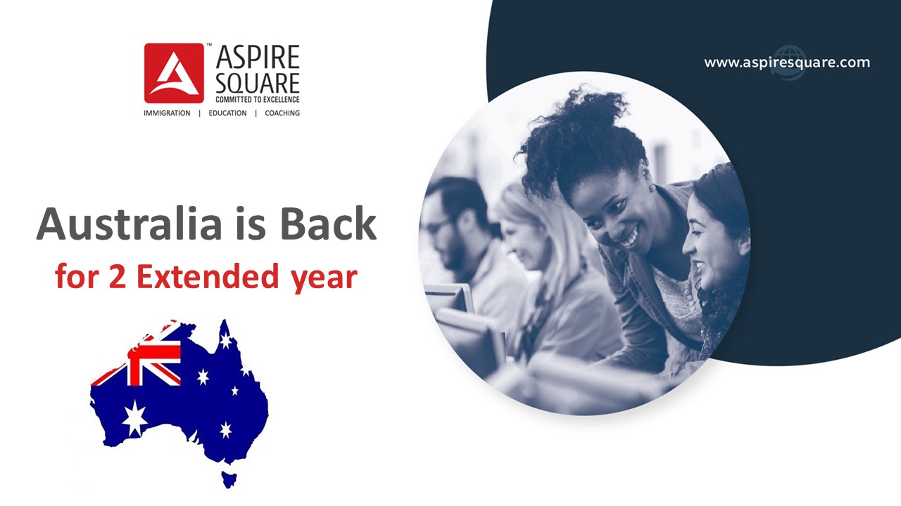 Australia is Back for 2 Year Extended Visa