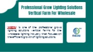 Professional Grow Lighting Solutions Vertical Farm For Wholesale1