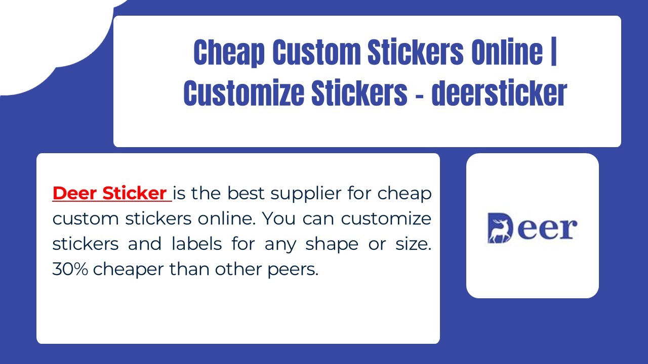 Cheap Custom Stickers Online | Customize Stickers – deersticker