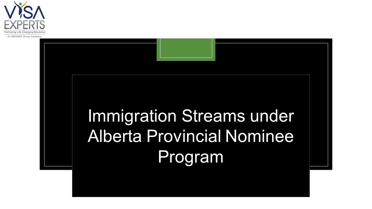 Immigration Streams under Alberta Provincial Nominee Program