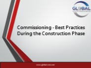 Commissioning - Best Practice During the Construction Phase