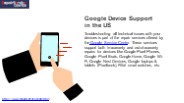 Google Device Service Center In The USA