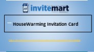 HouseWarming Invitation Cards