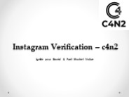 Instagram Verification – c4n2