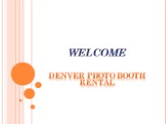 Photo Booth Rental Colorado Springs